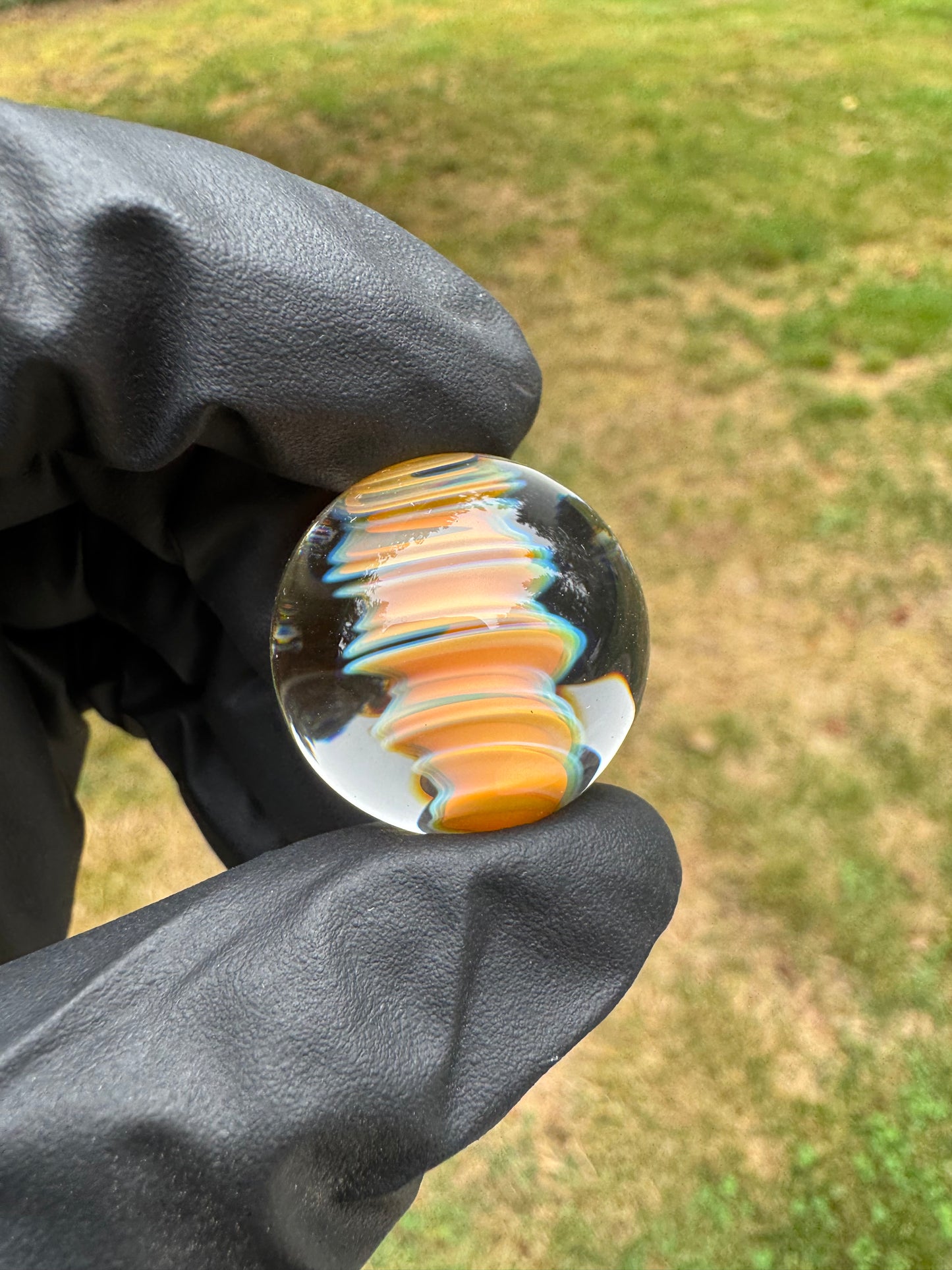 Silver Spiral Marble