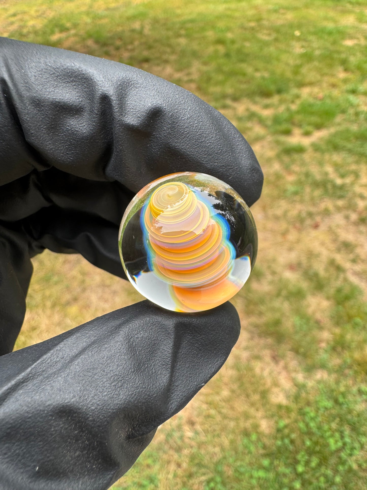 Silver Spiral Marble