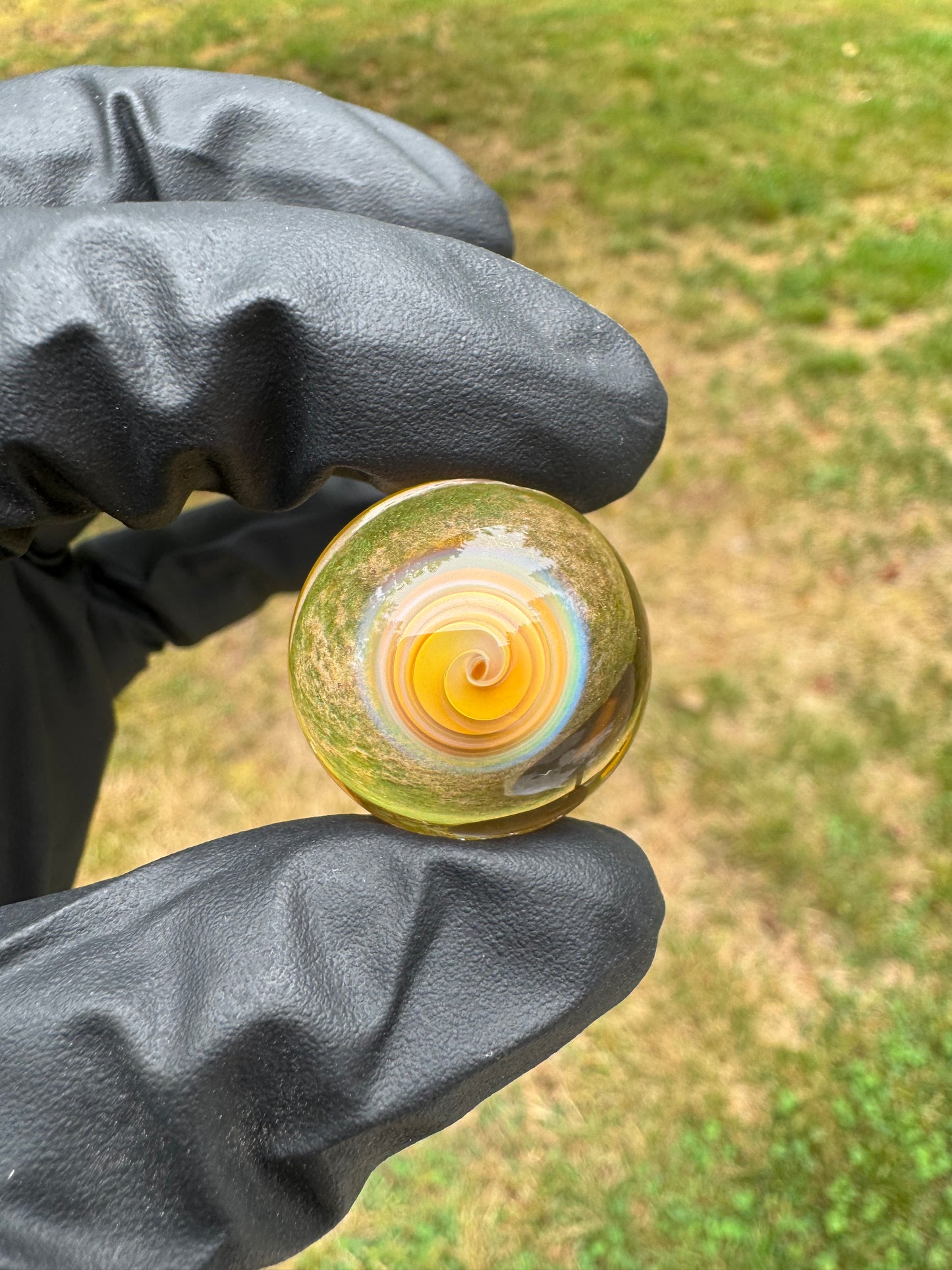 Silver Spiral Marble