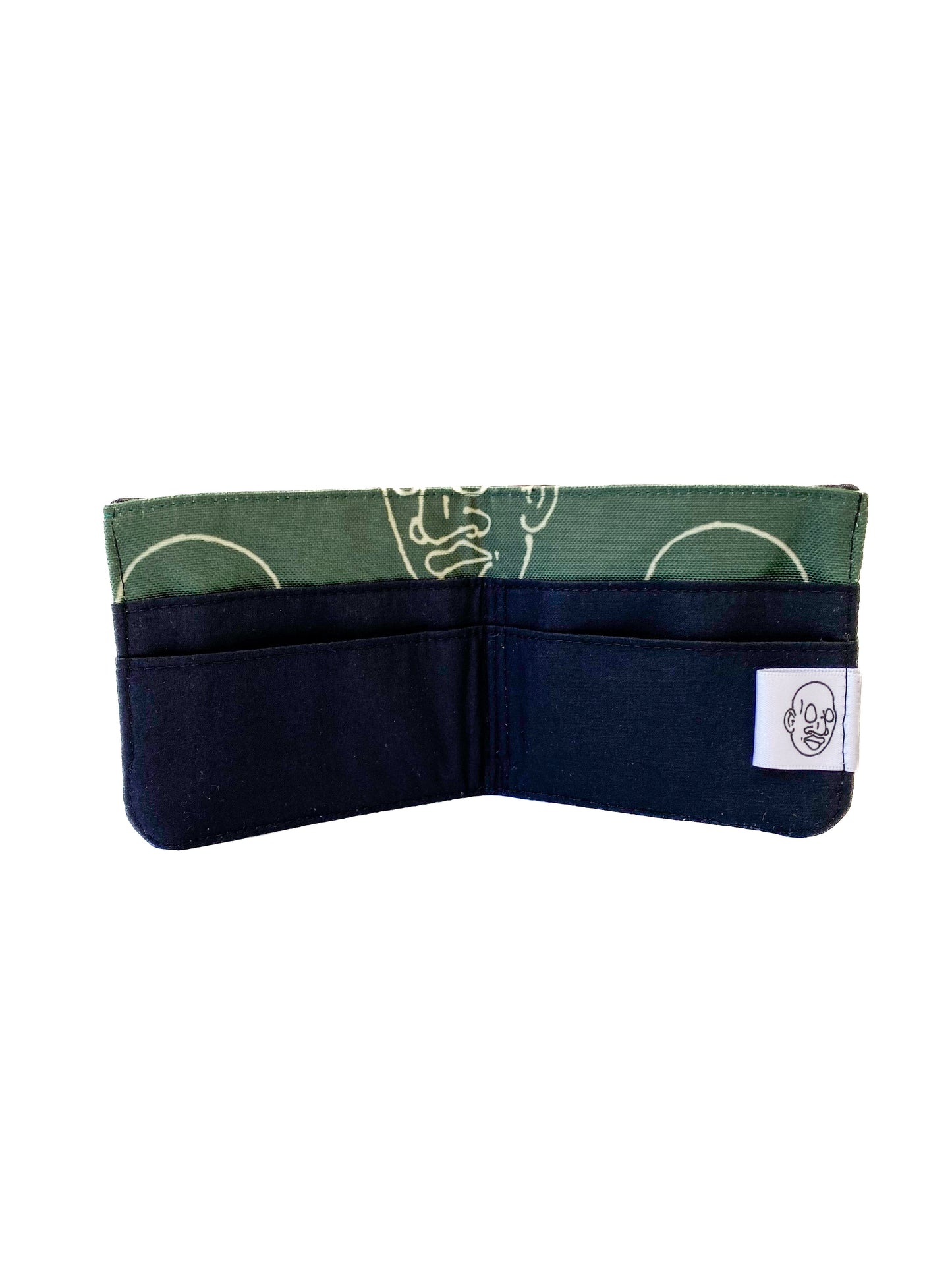 Bifold Mr. Voorhees Wallet in Green Ripstop