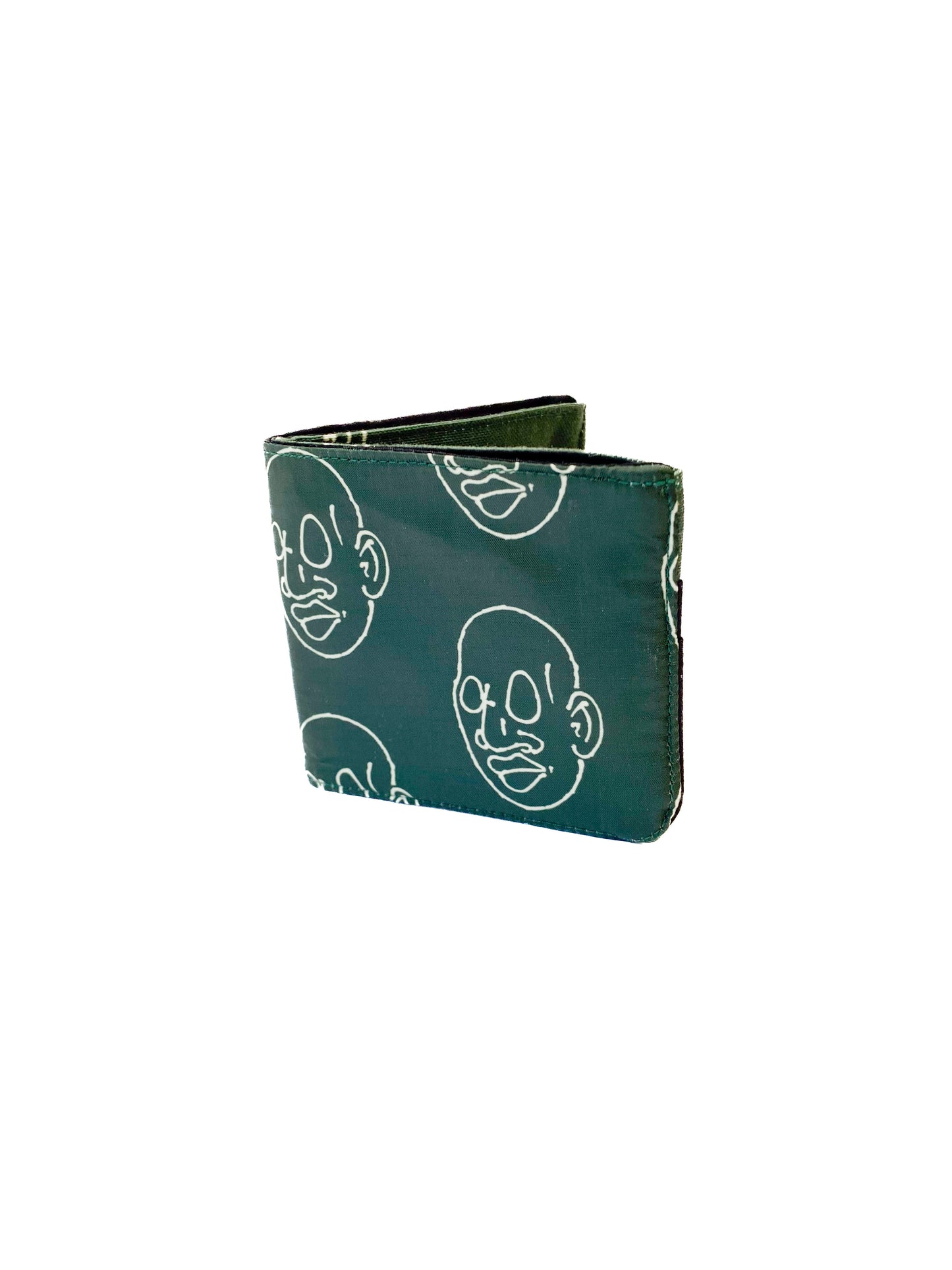 Bifold Mr. Voorhees Wallet in Green Ripstop