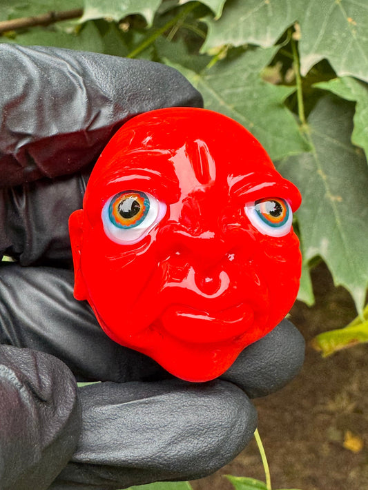 Mini Face Pendant, Cherry Bomb