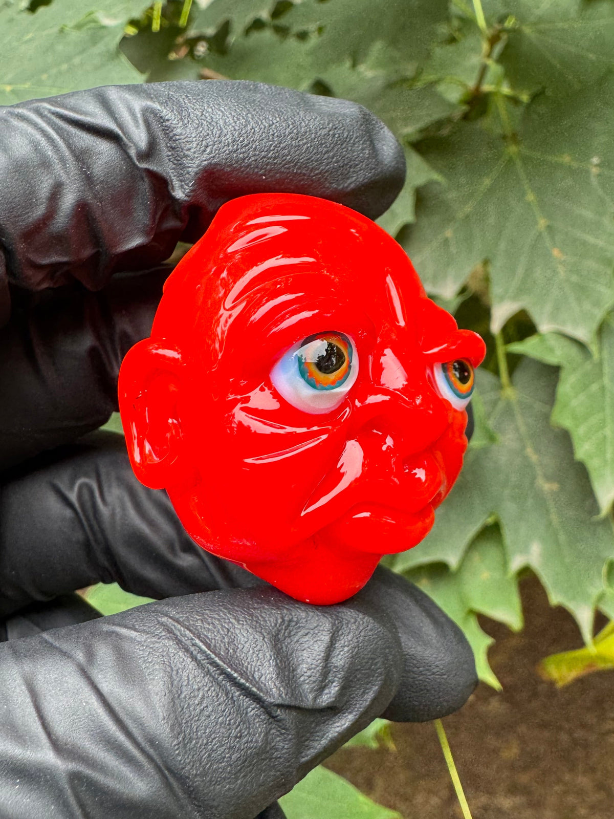 Mini Face Pendant, Cherry Bomb