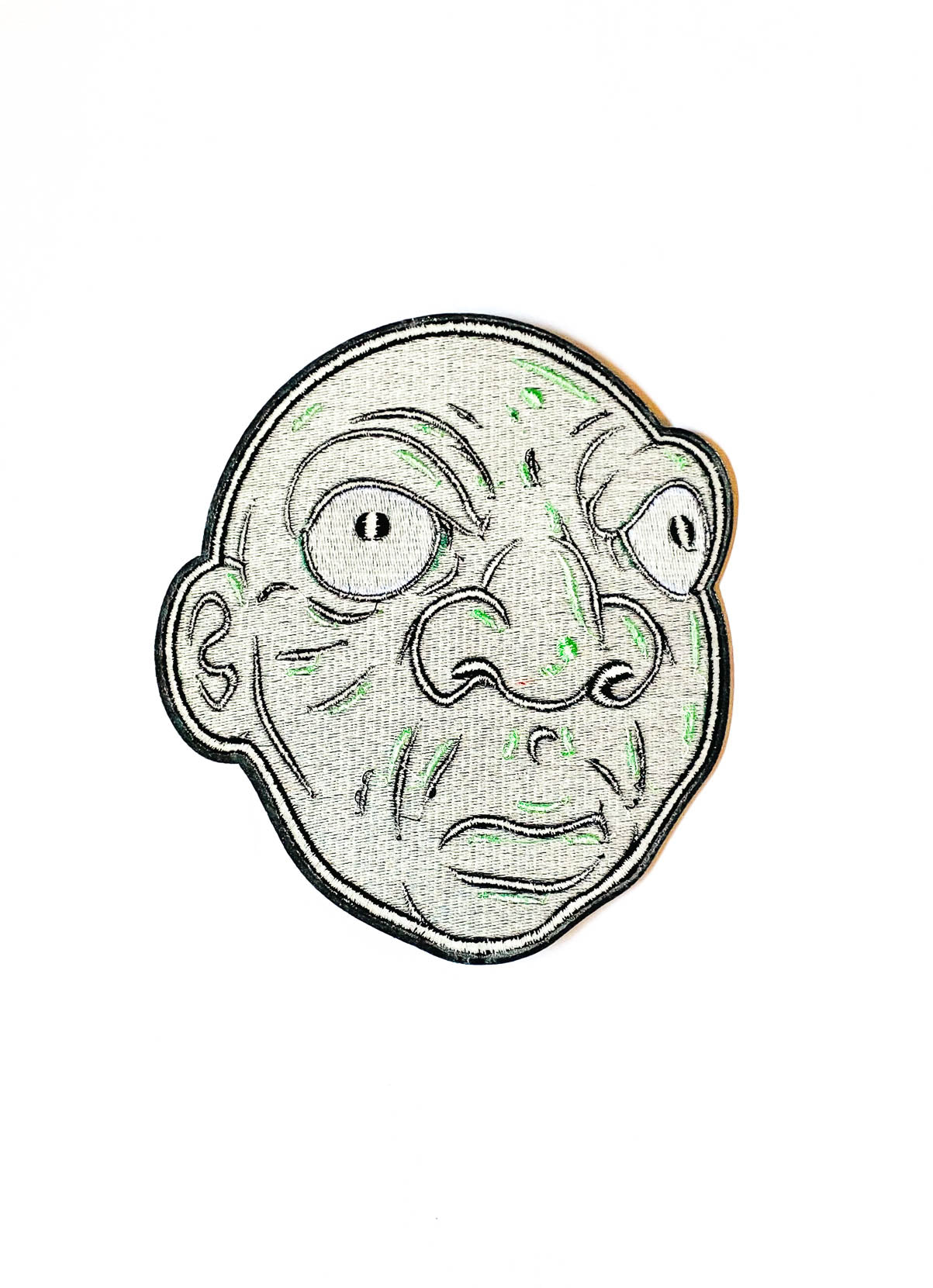 Green Glass Face Patch