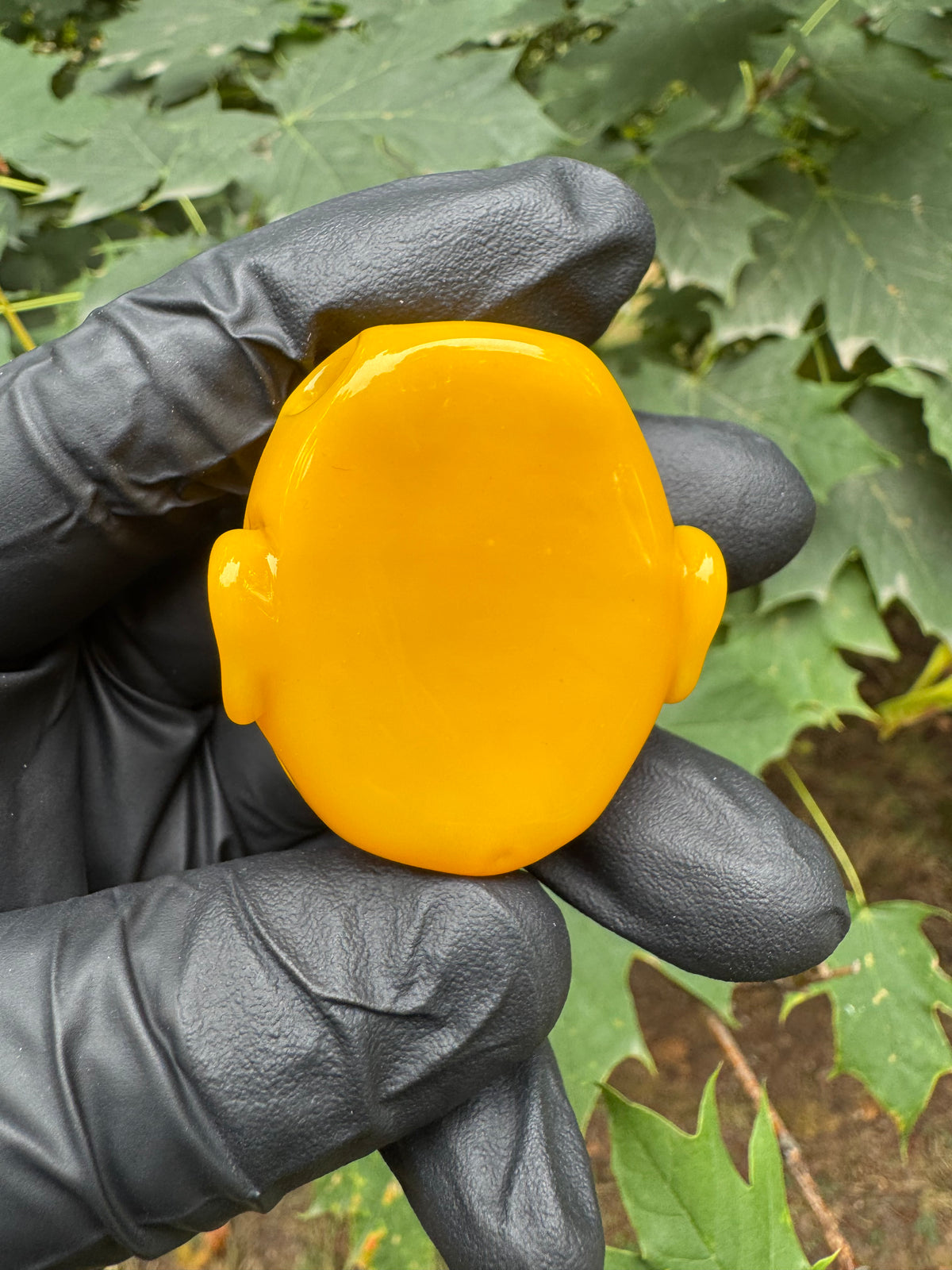 Mini Face Pendant, Sunflower Yellow