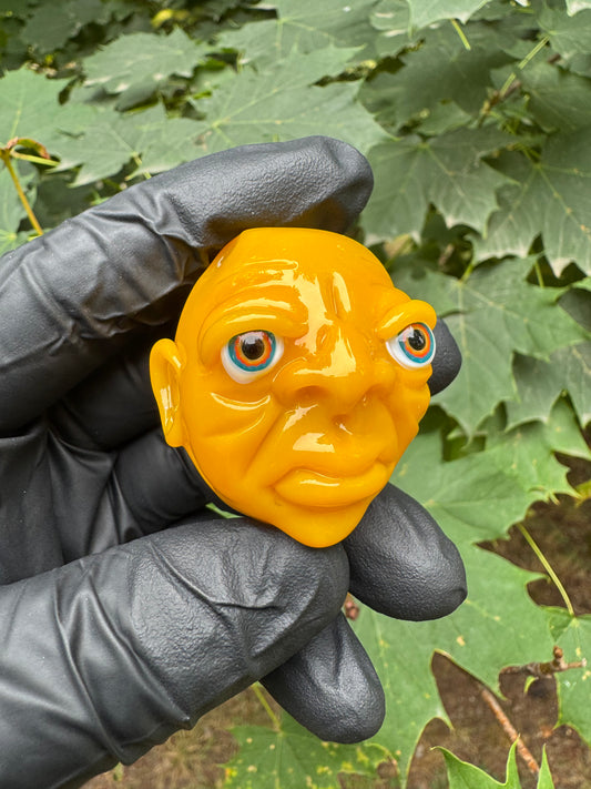 Mini Face Pendant, Sunflower Yellow