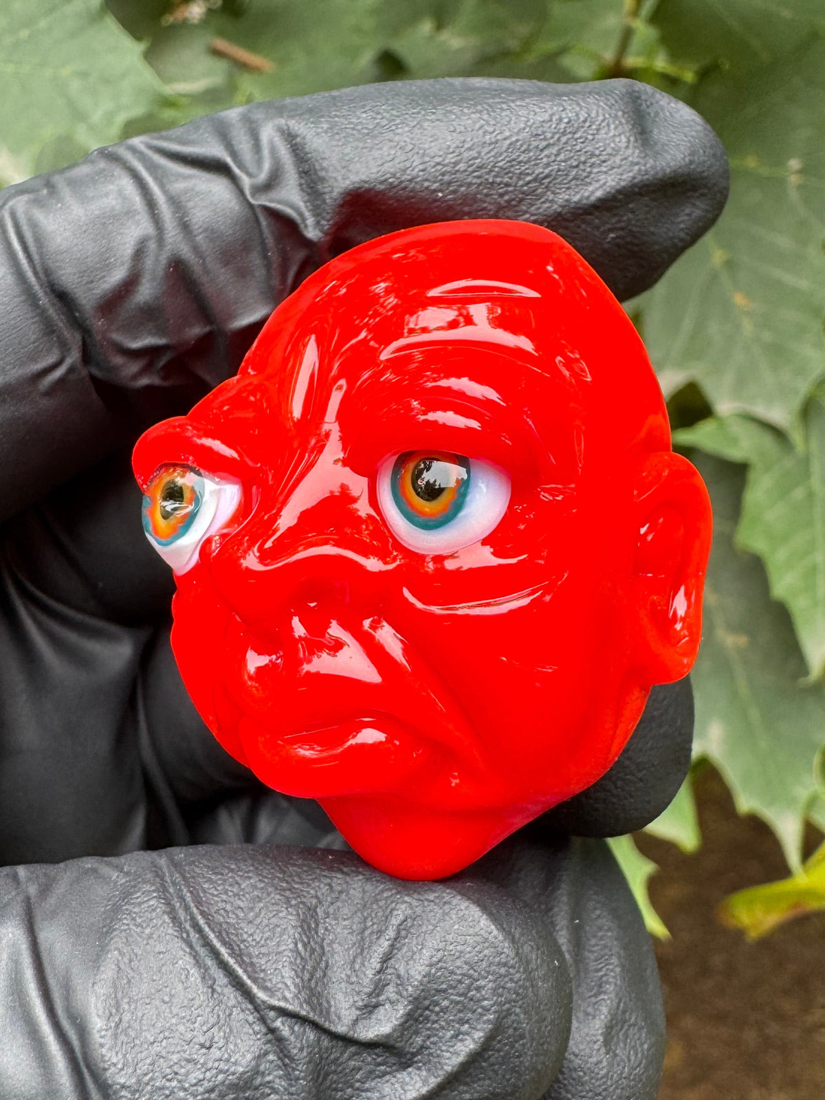 Mini Face Pendant, Cherry Bomb
