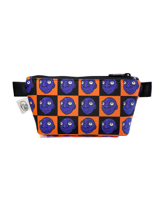 Checkered Padded Pouch (Medium)