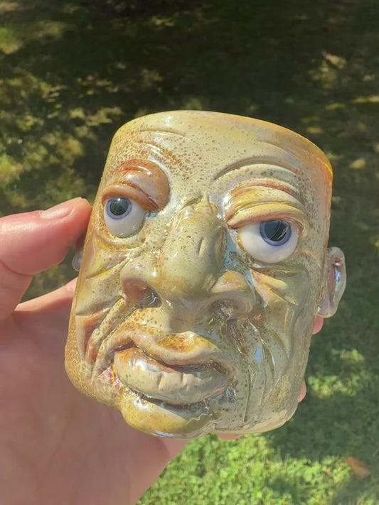 Sculpted Face Cup